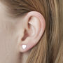 'Distance Means So Little' Long Distance Stud Earrings, thumbnail 2 of 8
