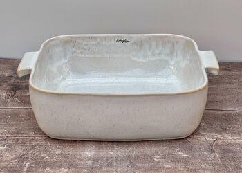 Sand Beige Square Baking Dish, 32cm, 2 of 3