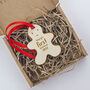 Baby First Christmas Personalised Tree Decoration, thumbnail 1 of 4