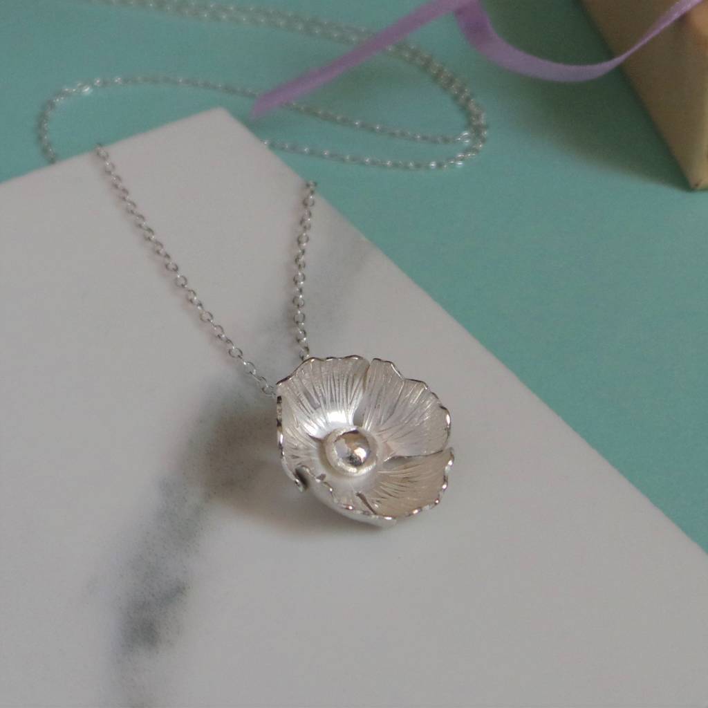 Handmade Silver Flower Jewellery Set By Shropshire Jewellery Designs