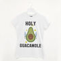 Holy Guacamole Women's Avocado Slogan T Shirt, thumbnail 1 of 2