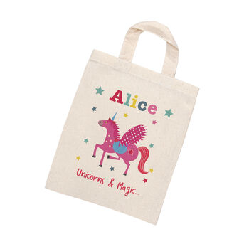 Personalised Unicorn Mini Shopper Bag, 3 of 3