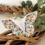 Ditsy Blue Floral Butterfly Hair Grip Slide, Liberty Style Fabric, thumbnail 4 of 11
