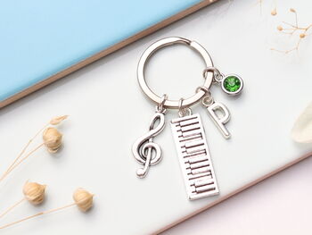 Personalised Piano Keyring Keyboard, Music Teacher Gift, 6 of 10