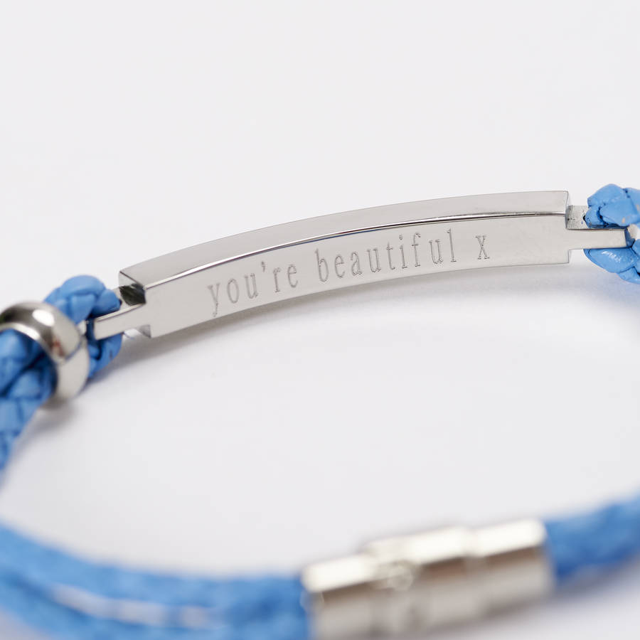 hers and hers personalised identity bracelets by suzy q designs