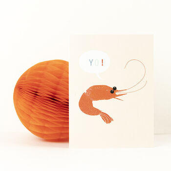 Mini Groovy Prawn Card, 4 of 5