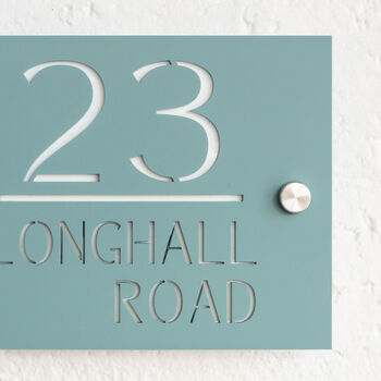 Personalised Laser Cut Acrylic Street House Door Sign, 7 of 9