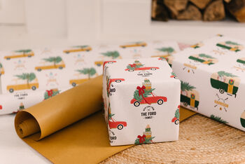 Personalised Christmas Car Wrapping Paper, 3 of 5