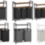 Laundry Hamper With Pull Out Bag And Shelves, thumbnail 8 of 8