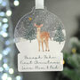Personalised A Winter's Night Acrylic Snowglobe Hanging Decoration Gift Boxed, thumbnail 1 of 4
