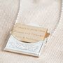 Personalised Anniversary Envelope Necklace With Charm, thumbnail 6 of 8