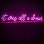 It Was All A Dream LED Neon Sign Single Line, thumbnail 1 of 4