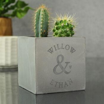 Personalised Couple Plant Pot Gift, 3 of 4