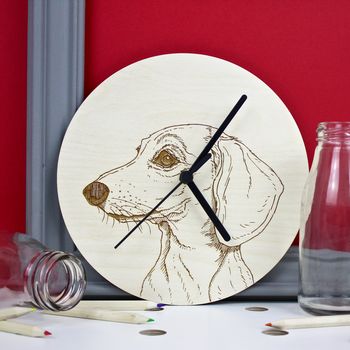 Dog Breed Portrait Wall Clocks, 4 of 12
