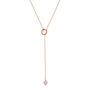 Gold Plated Or Sterling Silver Pearl Lariat Necklace, thumbnail 4 of 6