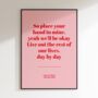 Personalised Lyric Print, thumbnail 5 of 8