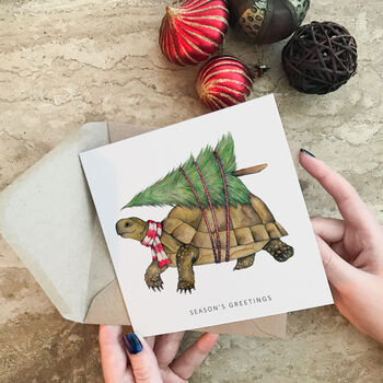 Tortoise Christmas Card, 3 of 4