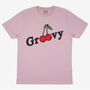 Groovy Women's Slogan T Shirt With Cherries, thumbnail 4 of 4