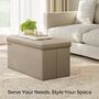 Ottoman Storage Chair And Footrest, thumbnail 5 of 11