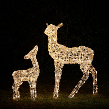 Twinkly Smart LED Outdoor Christmas Doe And Fawn, 12 of 12
