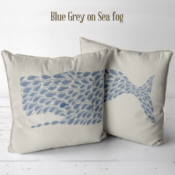 Little Fish Whale Cushions Set Of Two Multi Col Avail, 4 of 7
