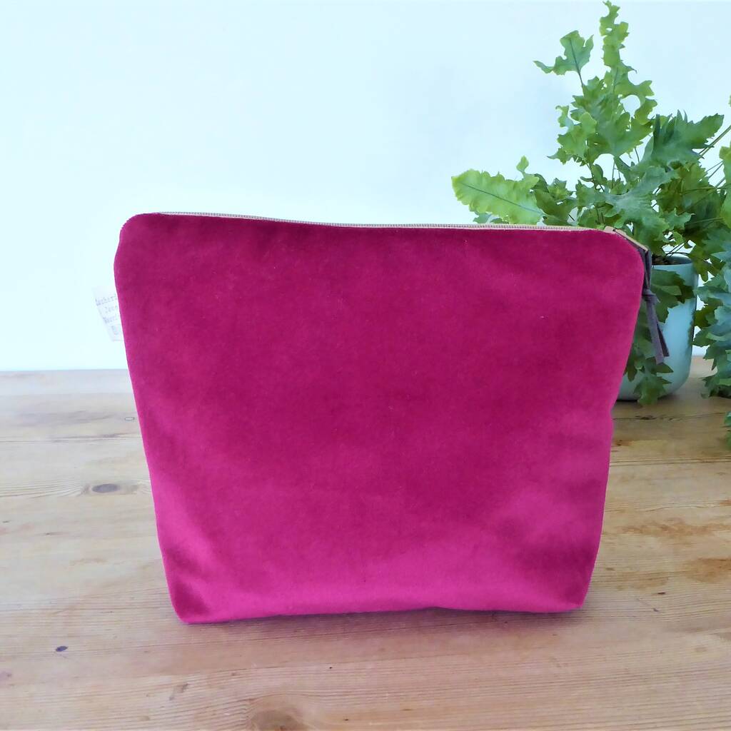 Handwoven Wash Bag Makeup Bag Zip Pouch By Catherine Jane Weaving