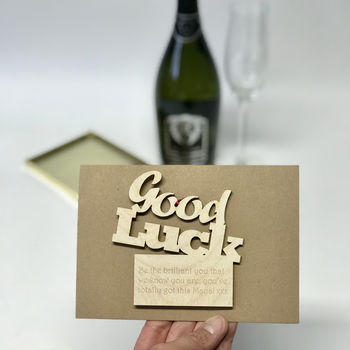 Personalised Good Luck Gift Card, 2 of 9
