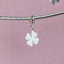 Sterling Silver Four Leaf Clover Charm, thumbnail 4 of 7