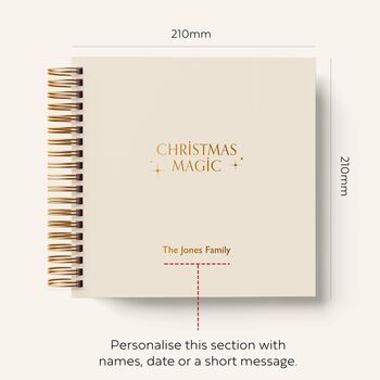 Personalised 'Christmas Magic' Memory Book For Families, 3 of 11