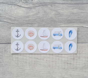 Beach Note Card Stationery Set, 5 of 5
