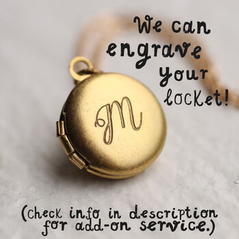 Tiny Small Round Locket Personalised Photo Necklace, 3 of 10