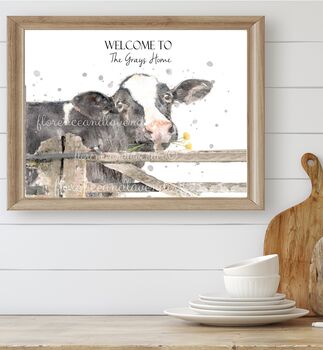 Personalised Home Print Cow, 4 of 4