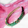 Leaf Diamante Gem Headband In Green, thumbnail 4 of 5