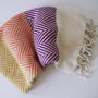 Personalised Soft Cotton Sofa Throw, Christmas Gift For Couple, thumbnail 8 of 11