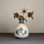 Small Ceramic Butterfly Bud Vase Navy, thumbnail 3 of 3