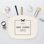Personalised 'Mrs' Wedding Make Up Essentials Bag, thumbnail 2 of 4