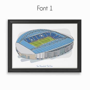 Personalised Brighton Stadium Print, 2 of 9