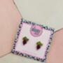 Turnip Glitter Resin Studs / Garden Lover Gift / Fun Veggie Jewellery / Handmade Studs, thumbnail 2 of 5
