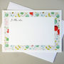 Set Of 12 Personalised Notecards With Floral Border, thumbnail 6 of 8