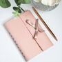 Personalised Vegan Leather Notebook | Blush Pink, thumbnail 1 of 3