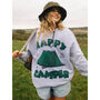 Happy Camper Women's Slogan Sweatshirt, thumbnail 3 of 5