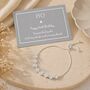 80th Birthday Drawstring Eight Disc Bracelet, thumbnail 5 of 7