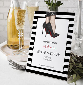 Louboutin Bridal Shower Selfie Frame And Sign, 2 of 4
