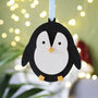 Personalised Baby First Christmas Penguin Decoration, thumbnail 10 of 10
