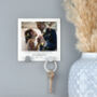 Personalised 11 Year Anniversary Steel Photo Key Hook, thumbnail 1 of 4