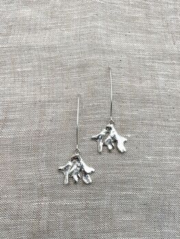 Coral Sterling Silver Earrings, 4 of 6