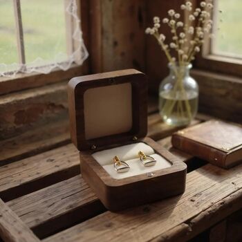 Personalised Sterling Silver And Gold Stirrup Earrings, 5 of 10