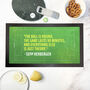Personalised Football Quote Bar Mat, thumbnail 1 of 3