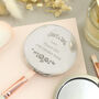 Personalised Vintage Rose Round Compact Mirror, thumbnail 2 of 5