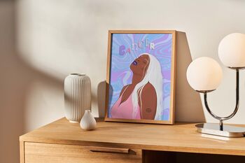 Cancer Art Print | Star Sign Wall Art | Zodiac Astrology Illustration, 2 of 3